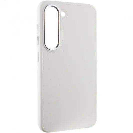 Шкіряний чохол Bonbon Leather Metal Style для Samsung Galaxy S22+ Білий / White - зображення 1 