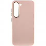 Шкіряний чохол Bonbon Leather Metal Style для Samsung Galaxy S22+, Рожевий / Light pink