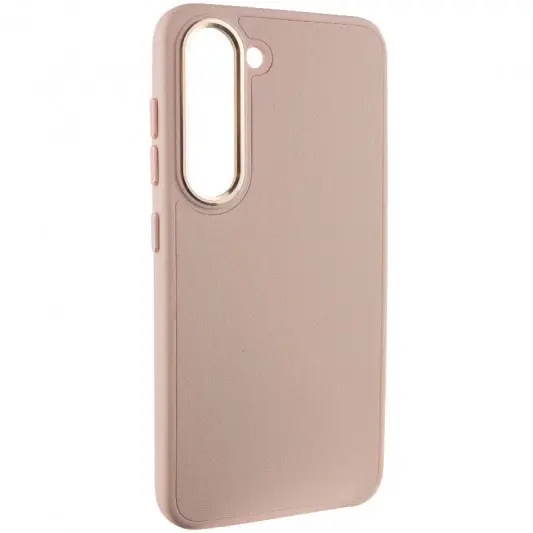 Шкіряний чохол Bonbon Leather Metal Style для Samsung Galaxy S22+ Рожевий / Light pink - зображення 1 