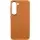 Шкіряний чохол Bonbon Leather Metal Style для Samsung Galaxy S23 Коричневий / Brown