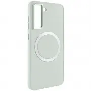 TPU чохол Bonbon Metal Style with MagSafe для Samsung Galaxy S22+ Білий / White
