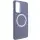 TPU чохол Bonbon Metal Style with MagSafe для Samsung Galaxy S23 Сірий / Lavender