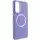 TPU чохол Bonbon Metal Style with MagSafe для Samsung Galaxy S23 Бузковий / Dasheen