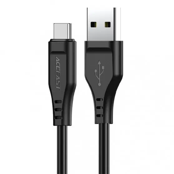 USB кабель Acefast C3-04 USB-A to USB-C TPE (1m), Black