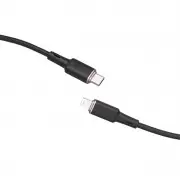 Шнур для Айфона Acefast MFI C2-01 USB-C to Lightning zinc alloy silicone (1m), Black