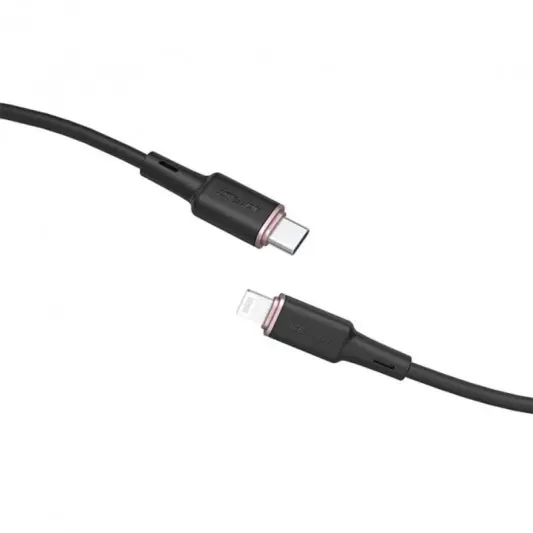 Дата кабель Acefast MFI C2-01 USB-C to Lightning zinc alloy silicone (1.2m) Black - изображение 3