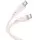 Дата кабель Hoco X97 Crystal color Type-C to Type-C 60W (1m) Light pink