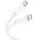 Дата кабель Hoco X97 Crystal color Type-C to Type-C 60W (1m) White