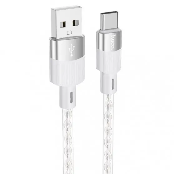 USB кабель Hoco X99 Crystal Junction USB для Type-C (1.2m), Gray