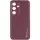 Кожаный чехол Xshield для Samsung Galaxy S23 FE Бордовый / Plum Red