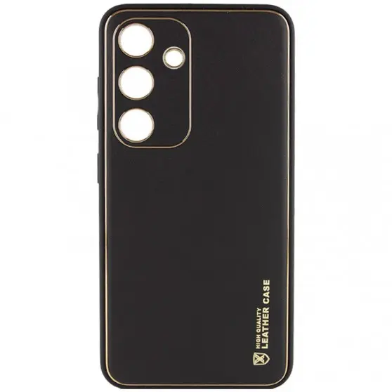 Шкіряний чохол Xshield для Samsung Galaxy S23 FE Чорний / Black