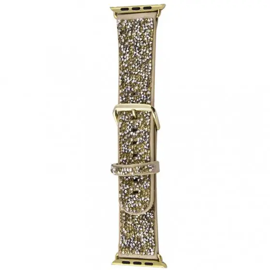Ремешок Bling World Rock Diamond для Apple Watch 38/40/41/42mm(ser.10) Золотой