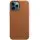 Шкіряний чохол Leather Case (AAA) with MagSafe and Animation для Apple iPhone 12 Pro / 12 (6.1") Saddle Brown