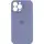 Чехол Silicone Case Full Camera Protective (AA) для Apple iPhone 13 Pro Max (6.7") Серый / Lavender Gray