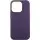 Кожаный чехол Leather Case (AAA) with MagSafe and Animation для Apple iPhone 14 Pro Max (6.7") Deep Violet