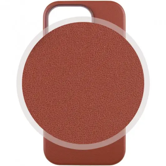 Кожаный чехол Leather Case (AAA) with MagSafe and Animation для Apple iPhone 14 Pro Max (6.7") Umber - изображение 1