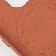 Кожаный чехол Leather Case (AAA) with MagSafe and Animation для Apple iPhone 14 Pro Max (6.7"), Umber