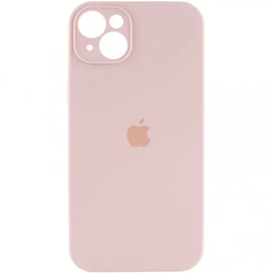 Чехол Silicone Case Full Camera Protective (AA) для Apple iPhone 15 (6.1") Розовый / Pink Sand