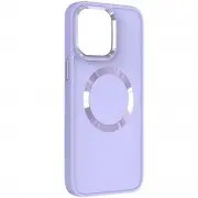TPU чехол Bonbon Metal Style with MagSafe для Apple iPhone 15 (6.1"), Сиреневый / Dasheen
