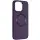TPU чехол Bonbon Metal Style with MagSafe для Apple iPhone 15 (6.1") Фиолетовый / Dark Purple