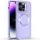 TPU чехол Bonbon Metal Style with MagSafe для Apple iPhone 15 Pro (6.1") Сиреневый / Dasheen