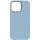 Кожаный чехол Bonbon Leather Metal Style with MagSafe для Apple iPhone 15 (6.1") Голубой / Mist blue