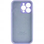 Чехол Silicone Case Full Camera Protective (AA) для Apple iPhone 15 Pro (6.1"), Сиреневый / Dasheen