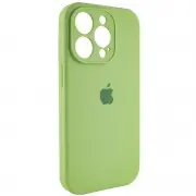 Чехол Silicone Case Full Camera Protective (AA) для Apple iPhone 15 Pro Max (6.7"), Мятный / Mint