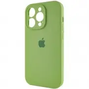 Чехол Silicone Case Full Camera Protective (AA) для Apple iPhone 15 Pro Max (6.7"), Мятный / Mint