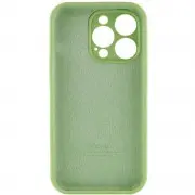 Чехол Silicone Case Full Camera Protective (AA) для Apple iPhone 15 Pro Max (6.7"), Мятный / Mint