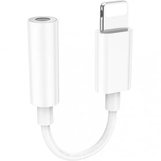 Переходник Hoco LS34 Lightning to 3.5mm AUX, White