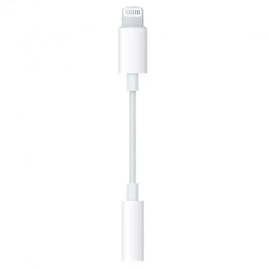 Переходник Lightning to 3.5 mm Jack Audio Adapter for Apple (AAA) (box), White - изображение 1