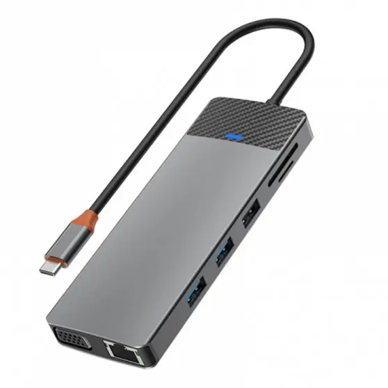 Перехідник HUB WIWU Linker Series 12 in 1 Pro, Grey