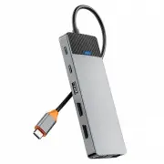 Перехідник HUB WIWU Linker Series 12 in 1 Pro, Grey