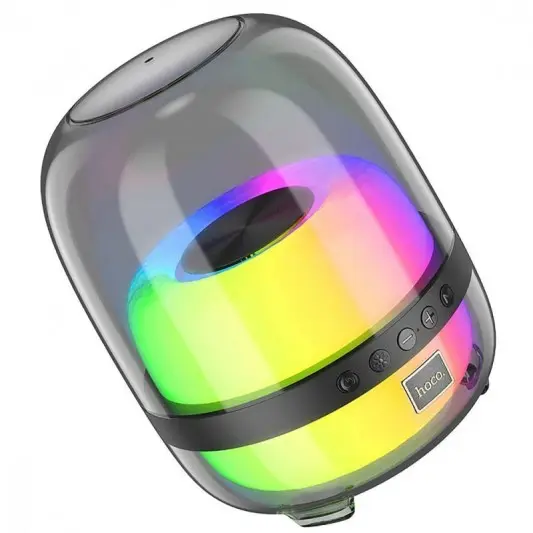 Блютуз колонка Hoco BS58 Crystal colorful luminous, Magic black night - изображение 1
