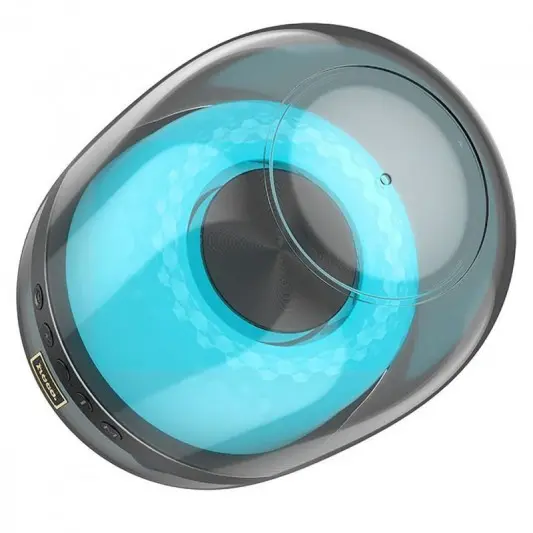 Блютуз колонка Hoco BS58 Crystal colorful luminous, Magic black night - изображение 2