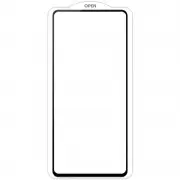 Защитное стекло SKLO 5D (тех.пак) для Oppo Reno 5 Lite Черный / Белая подложка