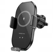 Автодержатель с беспроводной зарядкой Borofone BH205 Wireless Charging Car, Черный