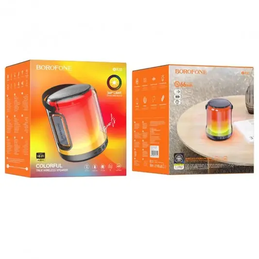 Bluetooth Колонка Borofone BR30 Auspicious colorful sports Black - изображение 1