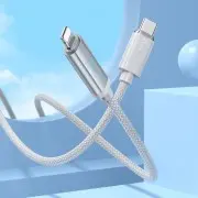 Дата кабель Hoco U127 Power Type-C to Lightning, Сірий