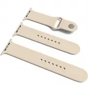Силіконовий ремінець для Apple Watch Sport Band 42(ser.1-3)/44/45/46/49mm (S/M & M/L) 3pcs Бежевий / Antique White