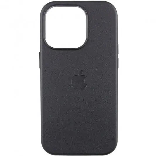 Кожаный чехол Leather Case (AAA) with MagSafe and Animation для Apple iPhone 13 Pro (6.1") Midnight