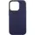 Кожаный чехол Leather Case (AAA) with MagSafe and Animation для Apple iPhone 14 Pro Max (6.7") Ink