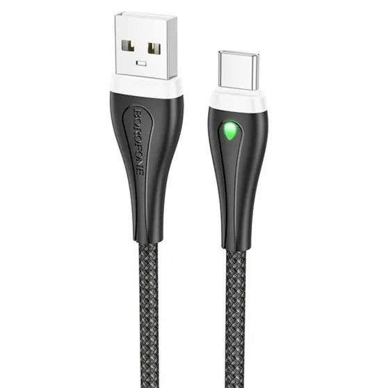 USB кабель Borofone BX100 Advantage USB to Type-C (1m), Чорний
