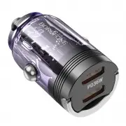 АЗП Borofone BZ29B Outstanding PD36W (2USB-C) Transparent purple