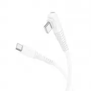 USB кабель Borofone BX105 Corriente 60W Type-C to Type-C (1m), Білий