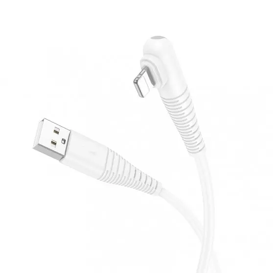 USB кабель Borofone BX105 Corriente USB to Lightning (1m), Білий