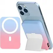 Портативное зарядное устройство Power Bank JJT-A27-1 Gradient PD20W+QC 22.5W с БЗУ 10000 mAh, Blue / Pink