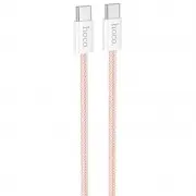 Дата кабель Hoco X104 Source 60W Type-C to Type-C (2m) Pink