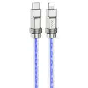 Дата кабель Hoco U113 Solid 20W Type-C to Lightning (1m) Blue